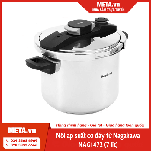 Nồi áp suất cơ đáy từ Nagakawa NAG1472