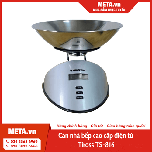 Cân nhà bếp cao cấp điện tử Tiross TS-81