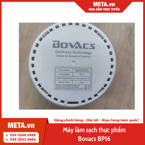 Máy làm sạch thực phẩm Bovacs BP16