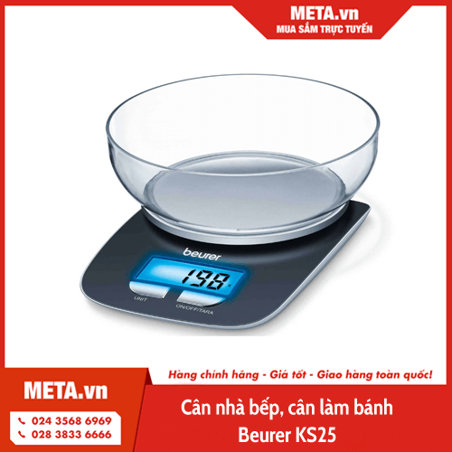 Cân nhà bếp, cân làm bánh Beurer KS25