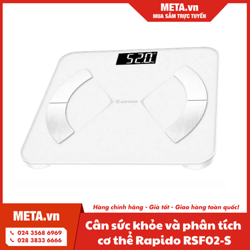 Cân sức khỏe và phân tích các chỉ số cơ thể Rapido RSF02-S