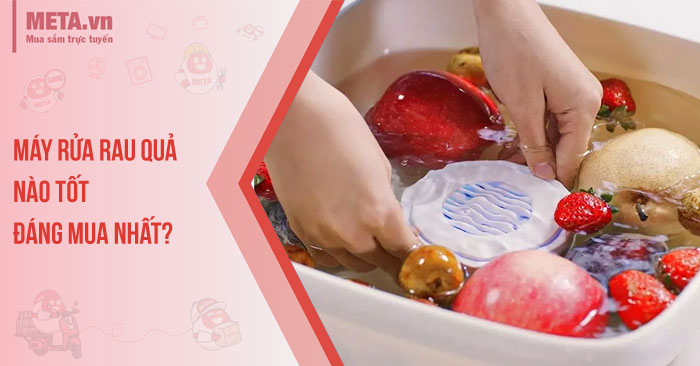 Máy rửa rau quả nào tốt, đáng mua nhất?
