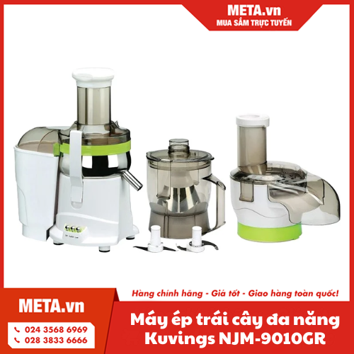 Máy ép trái cây đa năng 3 trong 1 Kuvings NJM-9010GR