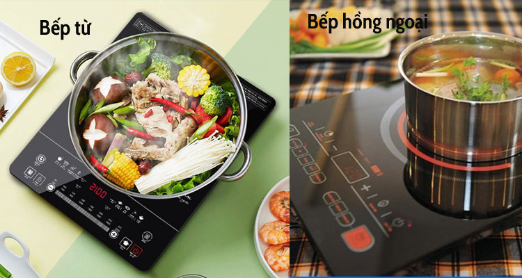 Điểm giống nhau giữa bếp từ và bếp hồng ngoại