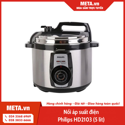 Nồi áp suất điện Philips HD2103 (5 lít)