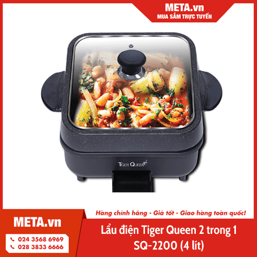Lẩu điện Tiger Queen 2 trong 1 SQ-2200