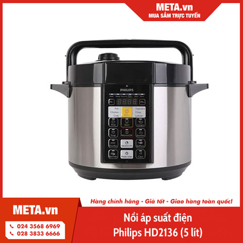 Nồi áp suất điện Philips HD2136 (5 lít) 