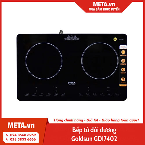 Bếp từ đôi dương Goldsun GDI7402