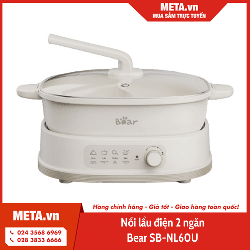 Nồi lẩu điện 2 ngăn Bear SB-NL60U
