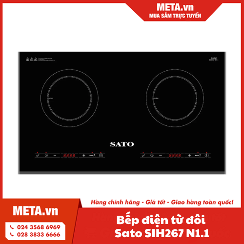 Bếp điện từ đôi Sato SIH267 N1.1