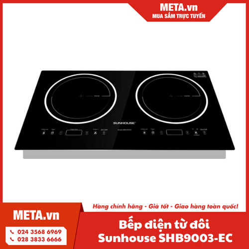 Bếp điện từ đôi Sunhouse SHB9003-EC