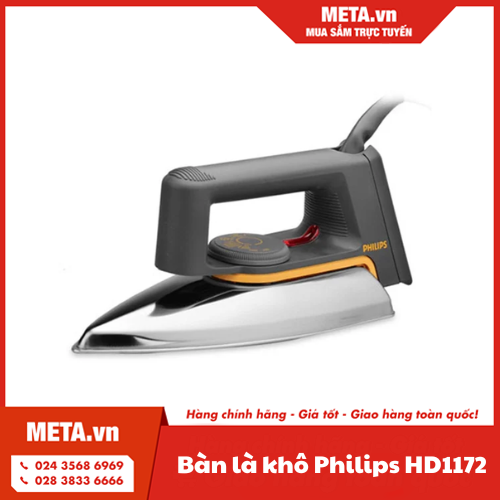 Bàn là khô Philips HD1172