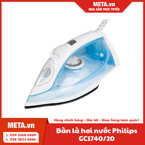 Bàn là hơi nước Philips GC1740/20 (2.000W)