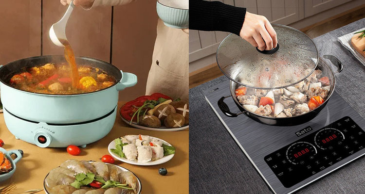 So sánh các tính năng của bếp từ và nồi lẩu điện