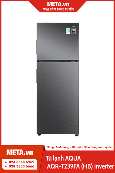 Tủ lạnh 2 cánh AQUA AQR-T239FA (HB) Inverter 212 lít