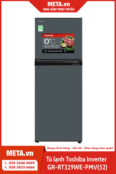 Tủ lạnh 2 cánh Toshiba Inverter 253 lít GR-RT329WE-PMV(52)