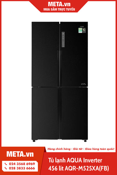 Tủ lạnh 4 cánh AQUA Inverter 456 lít AQR-M525XA(FB)