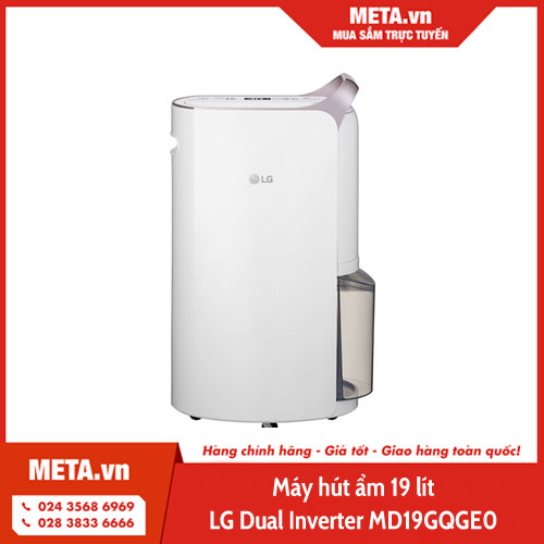 Máy hút ẩm LG Dual Inverter MD19GQGE0 19 lít