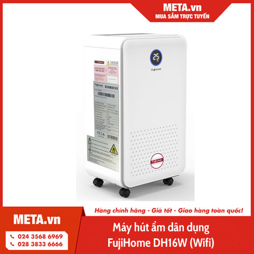 Máy hút ẩm dân dụng FujiHome DH16W (Wifi)