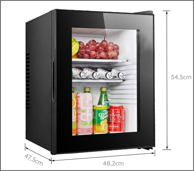 Kích thước minibar 60 lít thông dụng hiện nay