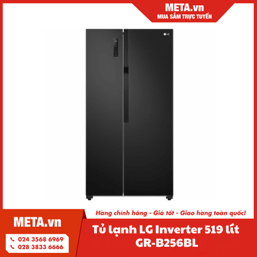 Tủ lạnh LG Inverter 519 lít GR-B256BL