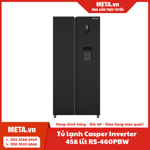 Tủ lạnh Casper Inverter 458 lít RS-460PBW