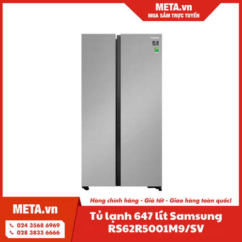 Tủ lạnh side by side Inverter 647 lít Samsung RS62R5001M9/SV