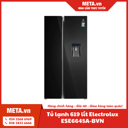 Tủ lạnh side by side Inverter 619 lít Electrolux ESE6645A-BVN