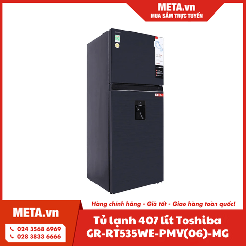 Tủ lạnh 407 lít Inverter Toshiba GR-RT535WE-PMV(06)-MG 