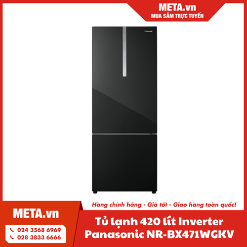 Tủ lạnh 420 lít Inverter Panasonic NR-BX471WGKV