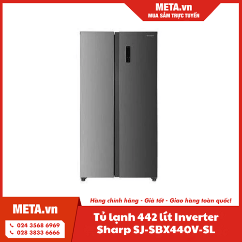 Tủ lạnh 442 lít Inverter Sharp SJ-SBX440V-SL