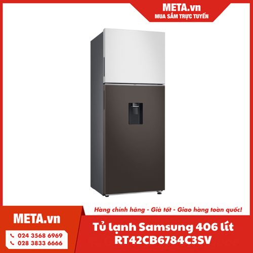 Tủ lạnh 406 lít Samsung Bespoke Inverter RT42CB6784C3SV
