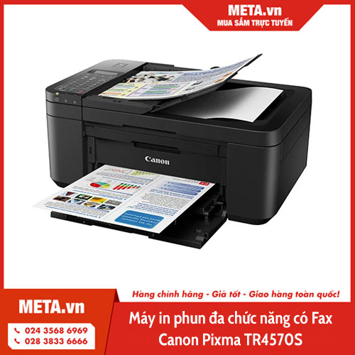 Máy in phun đa chức năng có Fax Canon Pixma TR4570S