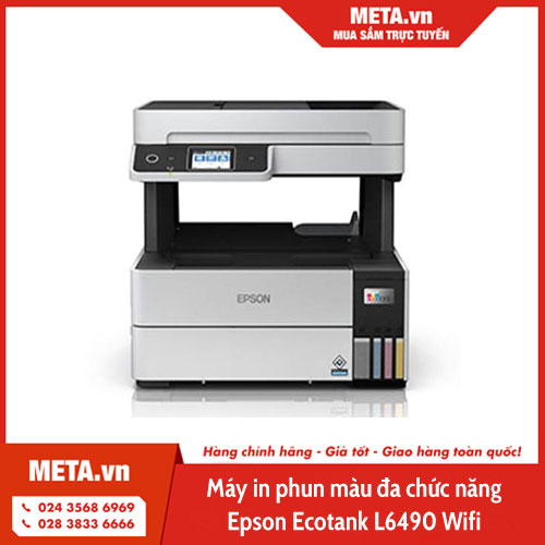 Máy in phun màu Epson đa chức năng Ecotank L6490 Wifi là một trong những chiếc máy in màu 2 mặt tốt nhất hiện nay