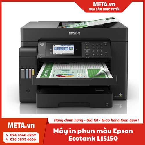 Máy in phun màu đa chức năng A3 Epson Ecotank L15150