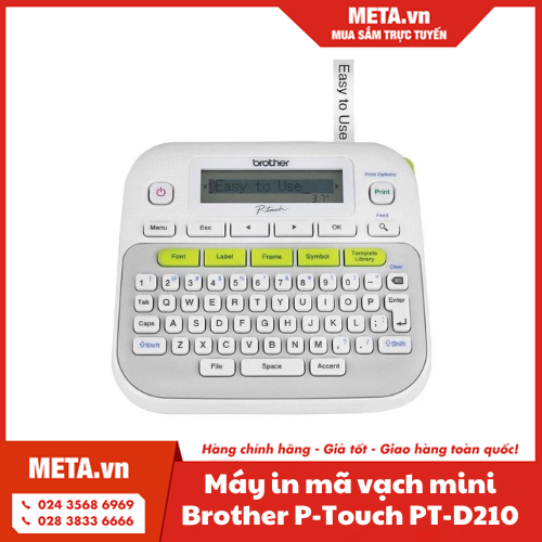 Máy in mã vạch mini Brother P-Touch PT-D210