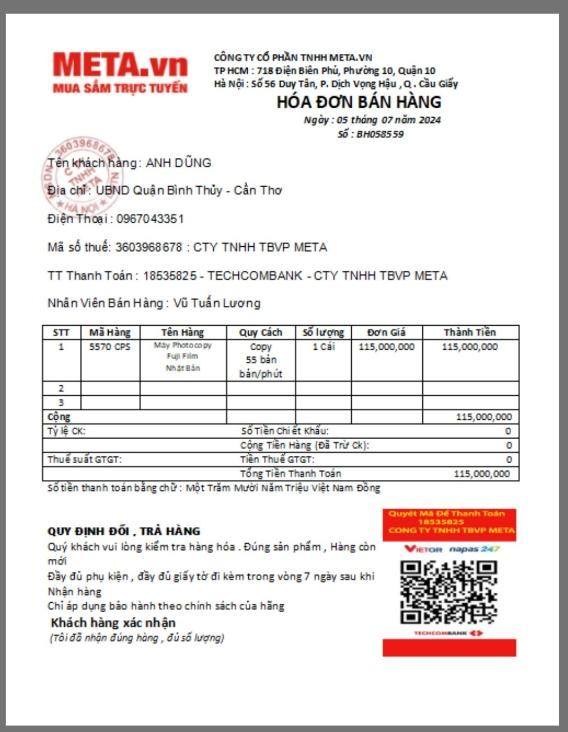 Lừa đảo mạo danh META bản mới