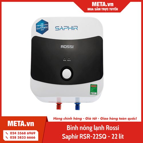 Bình nóng lạnh Rossi Saphir RSR-22SQ - 22 lít