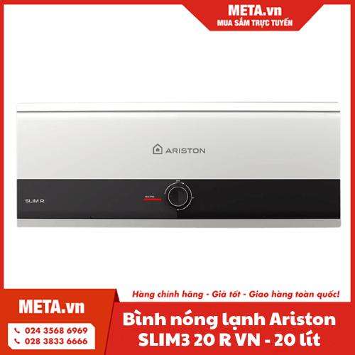 Bình nóng lạnh Ariston SLIM3 20 R VN - 20 lít