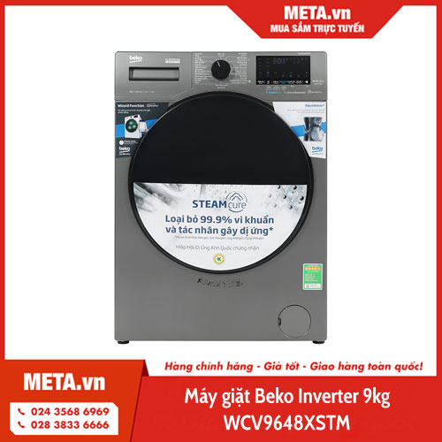 Máy giặt Beko Inverter 9kg WCV9648XSTM 