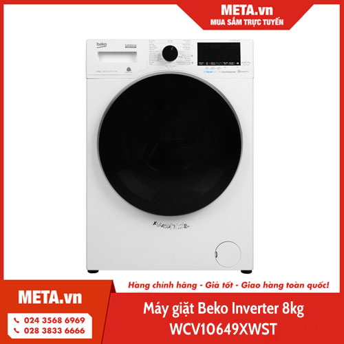 Máy giặt Beko Inverter 8kg WCV10649XWST 