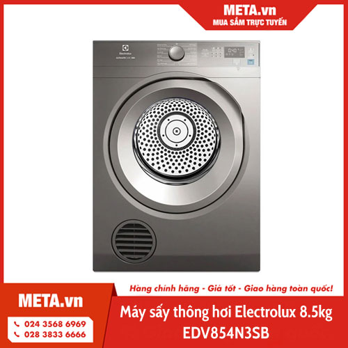Máy sấy thông hơi Electrolux 8,5kg EDV854N3SB