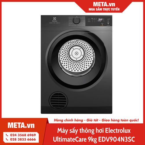 Máy sấy thông hơi Electrolux UltimateCare 9kg EDV904N3SC