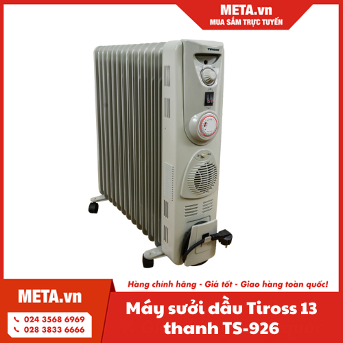 Máy sưởi dầu Tiross 13 thanh TS-926