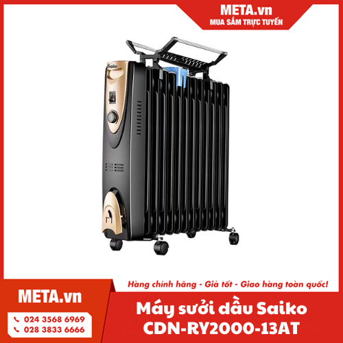 Máy sưởi dầu Saiko CDN-RY2000-13AT (13 thanh)