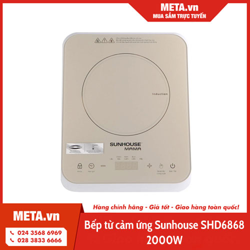 Bếp từ cảm ứng Sunhouse SHD6868 2000W