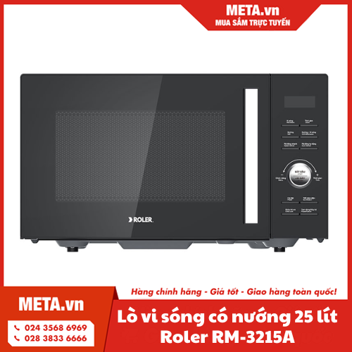Lò vi sóng điện tử có nướng 25 lít Roler RM-3215A