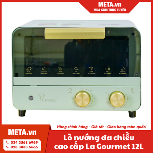 Lò nướng đa chiều cao cấp La Gourmet 12L