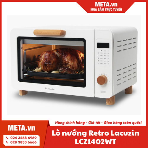 Lò nướng Retro Lacuzin LCZ1402WT 15 lít