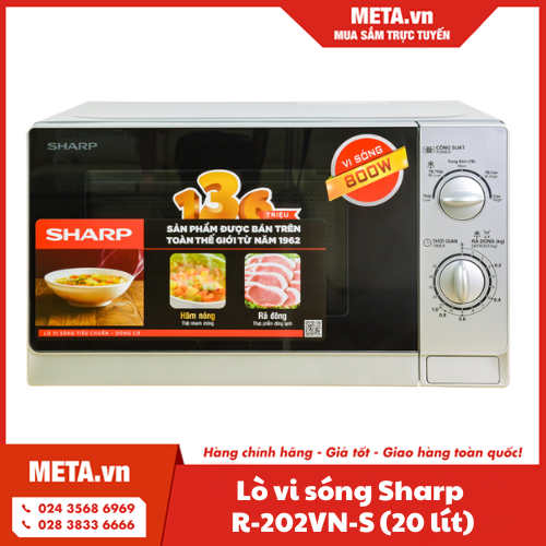 Lò vi sóng Sharp R-202VN-S (20 lít)